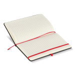 Carnet A5 à couverture rigide en PU, pages lignées couleur rouge quatrière vue