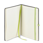 Carnet A5 à couverture rigide en PU, pages lignées couleur vert troisième vue