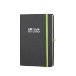Carnet A5 à couverture rigide en PU, pages lignées vue principale