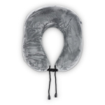 Oreiller de voyage en mousse à mémoire de forme avec étui couleur gris troisième vue