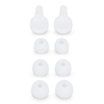 Bouchons d’oreilles en silicone souple avec étui et en 3 tailles couleur blanc troisième vue
