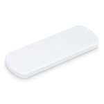Brosse anti-peluches en plastique résistant avec miroir intégré couleur blanc cinquième vue