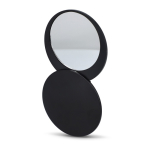 Miroir compact coulissant en plastique avec coque de protection couleur noir deuxième vue