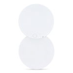 Miroir compact coulissant en plastique avec coque de protection couleur blanc quatrière vue