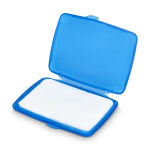Set de pastilles de savon à usage unique dans un étui 20 pcs couleur bleu deuxième vue