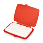 Set de pastilles de savon à usage unique dans un étui 20 pcs couleur rouge deuxième vue