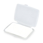 Set de pastilles de savon à usage unique dans un étui 20 pcs couleur blanc deuxième vue