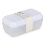 Bac à glaçons en plastique avec éjection par bouton couleur blanc troisième vue