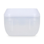 Bac à glaçons en plastique avec éjection par bouton couleur blanc septième vue