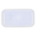 Bac à glaçons en plastique avec éjection par bouton couleur blanc huitième vue