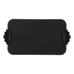Lunch box à double étage avec clips de fermeture et couverts 1,55 L couleur noir cinquième vue