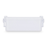 Lunch box à double étage avec clips de fermeture et couverts 1,55 L couleur blanc troisième vue
