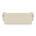 Lunch box à double étage avec clips de fermeture et couverts 1,55 L couleur beige troisième vue