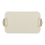 Lunch box à double étage avec clips de fermeture et couverts 1,55 L couleur beige cinquième vue