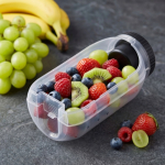 Lunch box multifonction avec couvercle à visser et couverts couleur noir