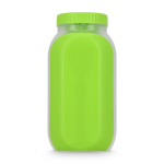 Lunch box multifonction avec couvercle à visser et couverts couleur vert lime deuxième vue