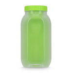 Lunch box multifonction avec couvercle à visser et couverts couleur vert lime troisième vue