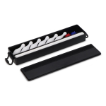 Jeu de bowling de table avec piste pliable et boîte de rangement couleur noir deuxième vue