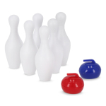 Jeu de bowling de table avec piste pliable et boîte de rangement couleur noir quatrière vue
