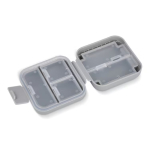 Pilulier compact en plastique avec plusieurs compartiments couleur gris sixième vue