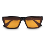 Lunettes de soleil en plastique recyclé avec protection UV400 couleur noir deuxième vue