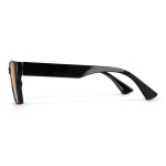 Lunettes de soleil en plastique recyclé avec protection UV400 couleur noir quatrière vue
