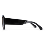 Lunettes de soleil recyclées avec verres teintés et protection UV400 couleur noir quatrière vue