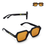 Lunettes de soleil rectangulaires recyclées avec protection UV400