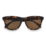 Lunettes de soleil classiques en plastique recyclé, protection UV400 couleur marron deuxième vue