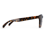 Lunettes de soleil classiques en plastique recyclé, protection UV400 couleur marron troisième vue