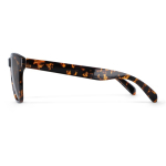 Lunettes de soleil classiques en plastique recyclé, protection UV400 couleur marron quatrière vue