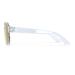Lunettes de soleil recyclées à effet miroir avec protection UV400 couleur orange transparent quatrière vue