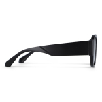 Lunettes de soleil en plastique dur recyclé avec protection UV400 couleur noir deuxième vue
