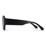 Lunettes de soleil en plastique dur recyclé avec protection UV400 couleur noir troisième vue