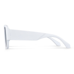 Lunettes de soleil en plastique dur recyclé avec protection UV400 couleur blanc quatrière vue