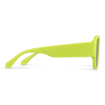 Lunettes de soleil en plastique dur recyclé avec protection UV400 couleur vert lime troisième vue