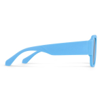 Lunettes de soleil en plastique dur recyclé avec protection UV400 couleur bleu ciel troisième vue