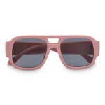 Lunettes de soleil en plastique dur recyclé avec protection UV400 couleur rose pastel deuxième vue