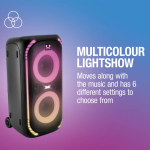 Enceinte à roulettes avec lumières multicolores Fresh'n Rebel 640 W couleur noir sixième vue