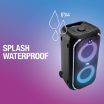 Enceinte à roulettes avec lumières multicolores Fresh'n Rebel 640 W couleur noir septième vue