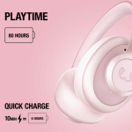 Casque arceau avec contrôle du volume Fresh'n Rebel Clam Blaze 2 couleur rose neuvième vue