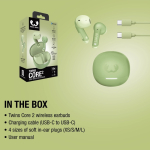 Écouteurs sans fil avec boutons cliquables Fresh'n Rebel Twins Core 2 couleur vert lime neuvième vue