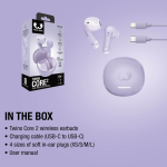 Écouteurs sans fil avec boutons cliquables Fresh'n Rebel Twins Core 2 couleur lilas neuvième vue