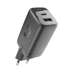 Chargeur rapide avec triple port 1 USB-A et 2 USB-C Fresh'n Rebel 67 W couleur gris foncé deuxième vue