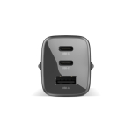 Chargeur rapide avec triple port 1 USB-A et 2 USB-C Fresh'n Rebel 67 W couleur gris foncé