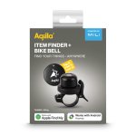 Sonnette de vélo avec localisateur caché pour Android et Apple couleur noir septième vue