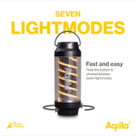 Lampe rechargeable avec 10 h d’autonomie et charge USB-C couleur noir septième vue