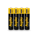 Lot de 4 piles AAA rechargeables avec connexion USB-C de 600 mAh couleur noir deuxième vue