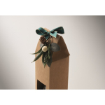 Coffret avec diffuseur en verre et bougie parfumée à la vanille couleur beige troisième vue photographique