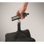 Pèse-bagages numérique à alimentation autonome avec sangle couleur titan deuxième vue photographique